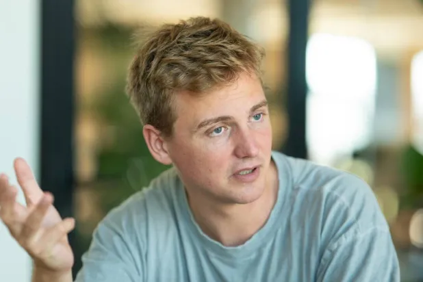 'The main thing that can wipe out humanity is stupidity,' says Robin Rombach, CEO of AI startup Black Forest Labs. Silas Stein / AFP
