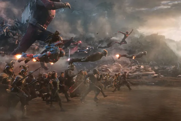  This image released by Marvel Studios shows a scene from "Avengers: Endgame." (Marvel Studios/Disney via AP) 