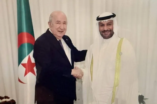 الرئيس الجزائري عبد المجيد تبون خلال استقباله أمين عام «أوبك» (إكس)