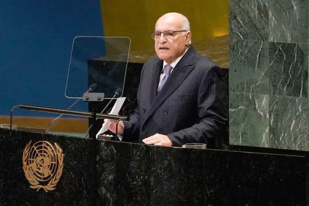 وزير خارجية الجزائر أحمد عطاف يلقي كلمة بالأمم المتحدة (الخارجية الجزائرية)