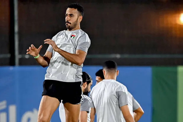 من تدريبات الإمارات استعداداً للمواجهة الخليجية (منتخب الإمارات)