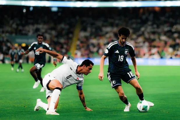 محمد القحطاني شارك في مواجهة الأخضر أمام العراق (المنتخب السعودي) 