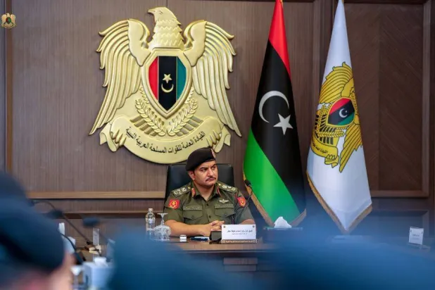 نائب القائد العام للجيش الوطني الليبي الفريق أول صدام حفتر (إعلام القيادة العامة)