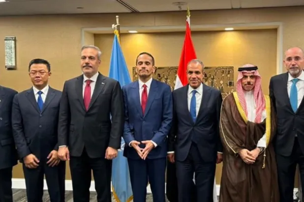 The foreign ministers meet on the sidelines of the UN General Assembly. (Jordanian Foreign Ministry)