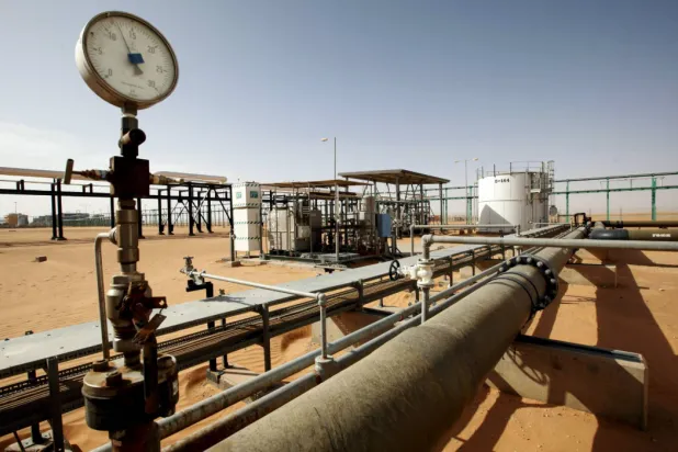 General view of the Sharara oil field in Libya (Reuters)