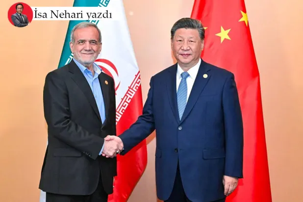 Çin Devlet Başkanı Şi Jinping'in 2024'te İran Devlet Başkanı Mesud Pezeşkiyan ile görüşmesi (Xinhua)