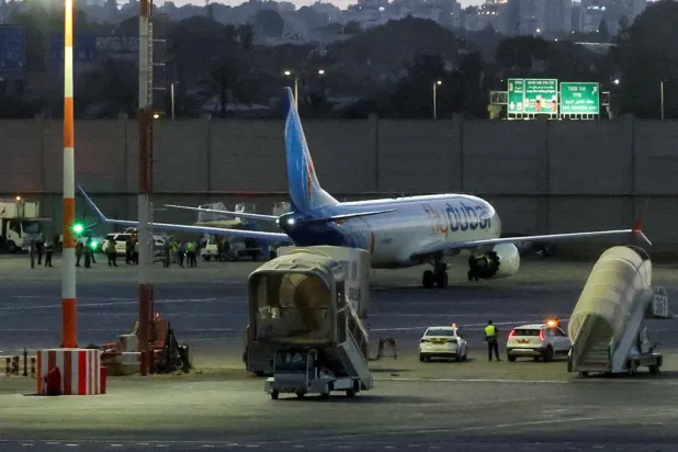 İsrailli yolcular, Flydubai'nin yedek uçağıyla ülkelerine gönderilmişti (Reuters)