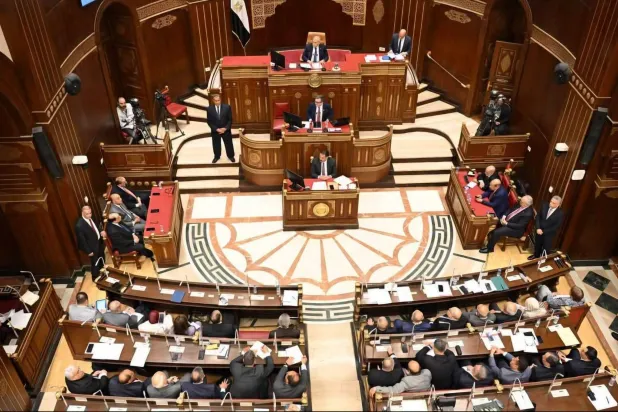 إحدى جلسات مجلس الشيوخ المصري بمقره السابق بوسط القاهرة (مجلس الشيوخ)