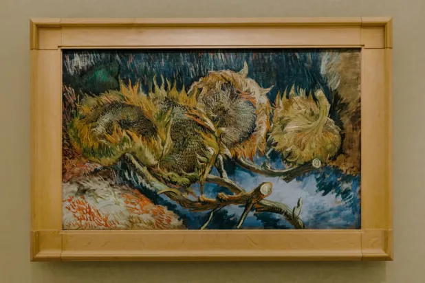 “Four Sunflowers Gone to Seed” Credit...Ilvy Njiokiktjien for The New York Times