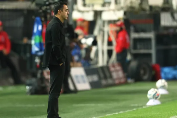 Netherlands Xavi Hernadez reacts during the UEFA Nations League soccer match between Greece and Netherlands in Thessaloniki, Greece, 01 October 2026. EPA/ACHILLEAS CHIRAS