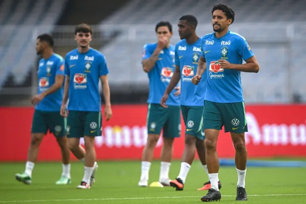 جانب من لاعبين منتخب البرازيل (أ.ف.ب)