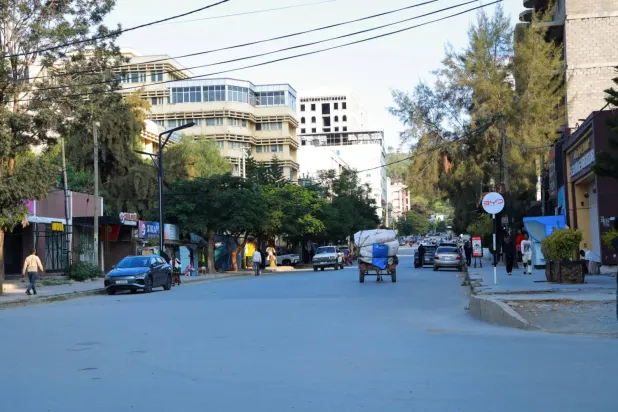 Tigray'ın başkenti Mekele'de bir cadde, (Reuters)
