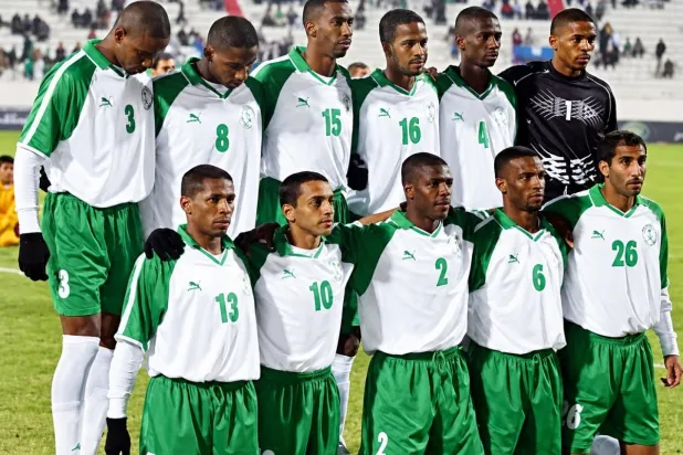 حمل نجوم «الأخضر» الكأس الخليجية الثالثة في تاريخ السعودية عام 2003 (الاتحاد السعودي)