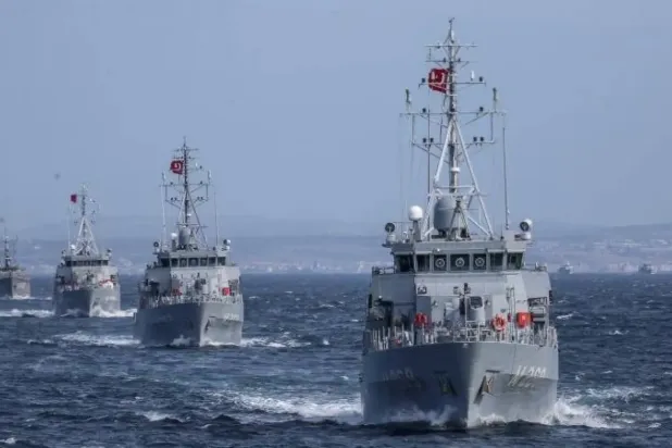 Geçen yıl düzenlenen NATO’ya bağlı “Nusret 2025” tatbikatı sırasında Türk gemileri (Türkiye Milli Savunma Bakanlığı)