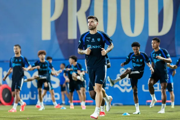 جانب من تدريبات الهلال (نادي الهلال)