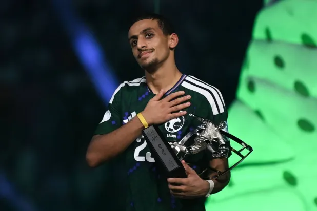 همام الهمامي، لاعب المنتخب السعودي (تصوير: علي خمج) 