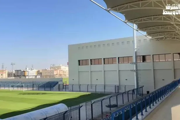 كشفت مصادر «الشرق الأوسط» عن جاهزية منشأة نادي الوطني في مدينة تبوك لاستضافة مباريات الدوري السعودي للمحترفين (الشرق الأوسط)
