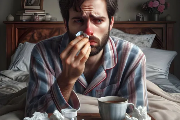 يُصاب بعض الأشخاص بالزكام أكثر من غيرهم بسبب اختلاف قوة المناعة وكثرة التعرض للفيروسات (بيكساباي)