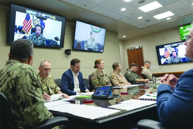 ABD Merkez Kuvvetler Komutanlığı (CENTCOM), dün Hürmüz Boğazı konusunda uluslararası deniz taşımacılığı sektöründeki ortaklarına bilgilendirme yaptı (CENTCOM)