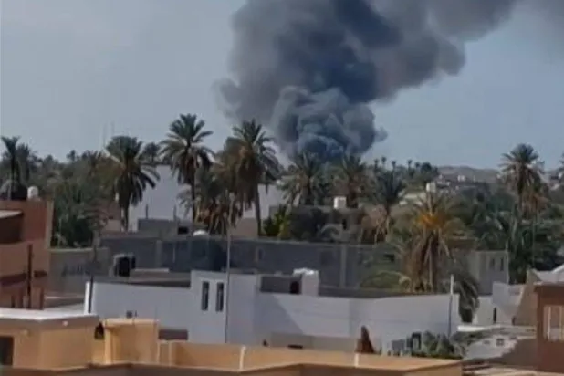 صورة الحريق الذي هزّ مصراته (متداولة)