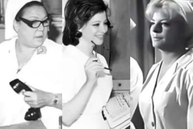 صورة مركبة للفنانة نادية لطفي و«سيدة الشاشة» فاتن حمامة والنجمة تحية كاريوكا 