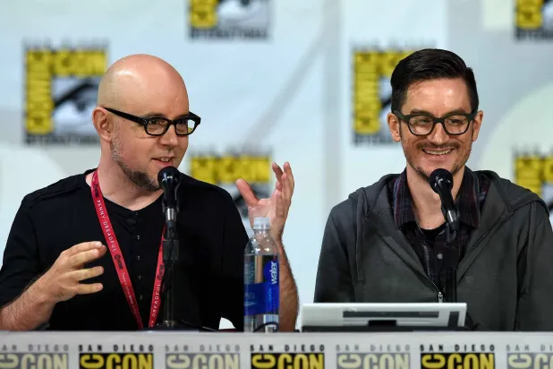 Michael Dante DiMartino and Bryan Konietzko. (Getty Images)