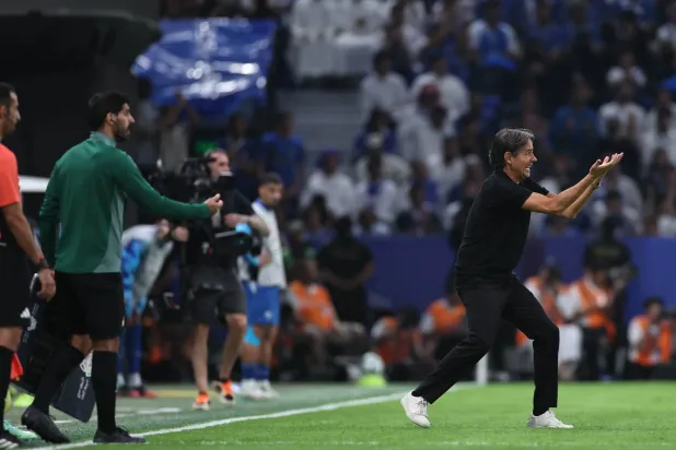 الإيطالي سيموني إنزاغي، مدرب الهلال (تصوير: سعد العنزي) 