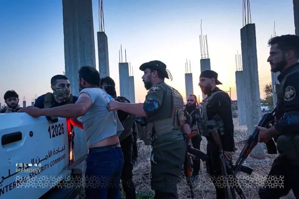 A scene from the arrests carried out in Masyaf (Hama Security Correspondent).