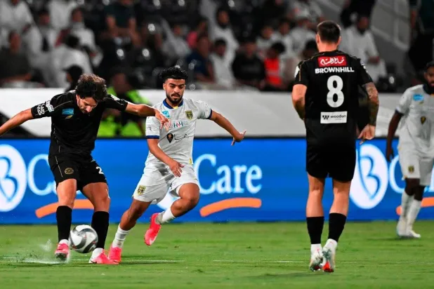 من المباراة التي جمعت الشباب والتعاون ضمن الدوري السعودي (واس)