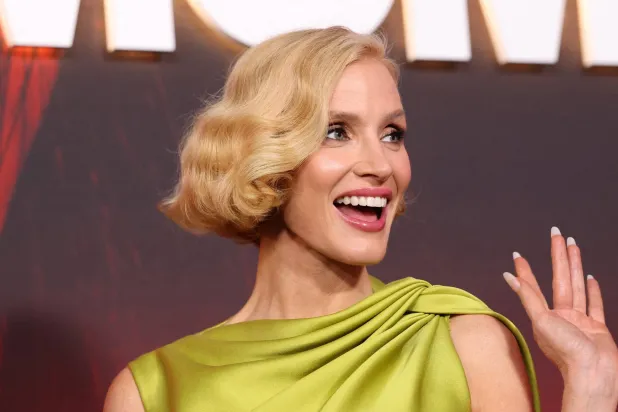  Cast member Jessica Chastain attends a fan screening of the film "Other Mommy" at ​Universal Cinema AMC at CityWalk Hollywood in Universal City, California, US, October 8, 2026. (Reuters)