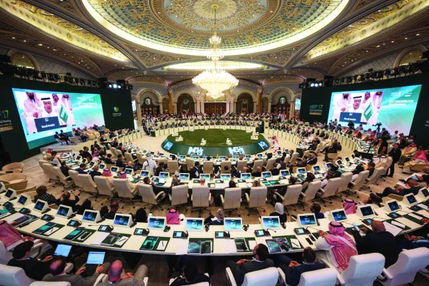 
افتتاح أعمال الاجتماع الوزاري السابع عشر لمنتدى الطاقة الدولي في الرياض أمس (وزارة الطاقة السعودية)