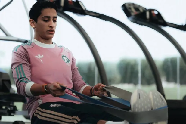 من تدريبات الأخضر في معسكره الإعدادي بالدوحة (الاتحاد السعودي لكرة القدم)