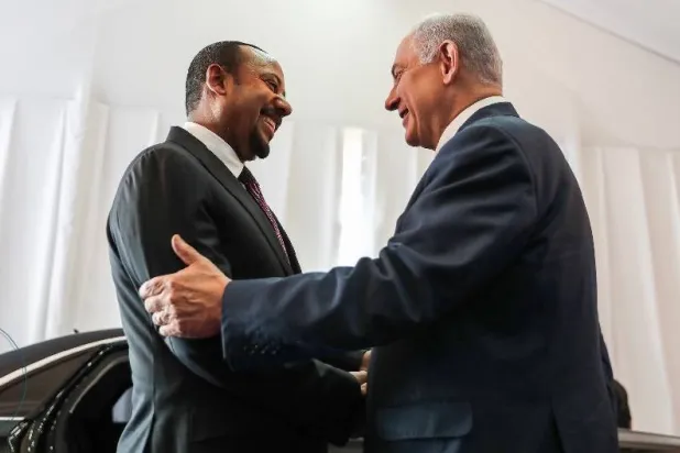  بنيامين نتنياهو وآبي أحمد بالقدس في سبتمبر 2019 (وكالة الأنباء الإثيوبية)