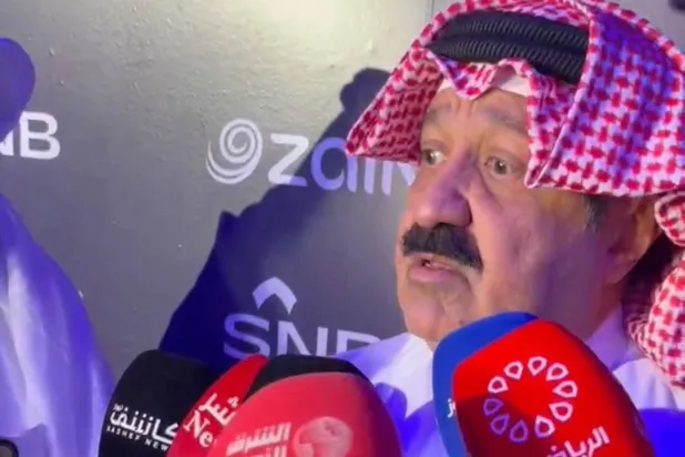 الشيخ أحمد اليوسف الصباح رئيس الاتحاد الكويتي لكرة القدم (الشرق الأوسط)