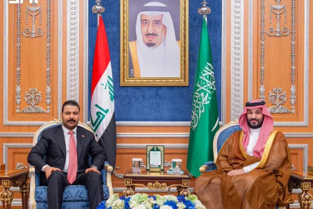 Saudi Crown Prince and Iraqi Prime Minister in Riyadh (SPA)