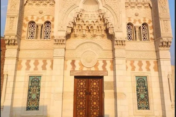 ترميم مدفن ابن حجر العسقلاني (صفحة الباحث إبراهيم طايع على «فيسبوك»)