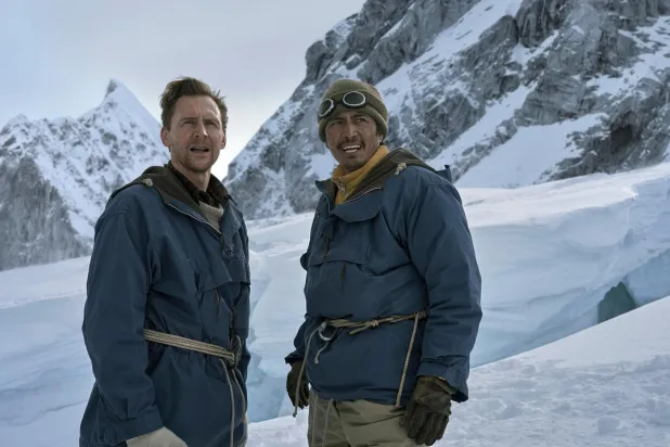 Genden Phuntsok and Tom Hiddleston in ‘Tenzing’ (Apple TV)

 