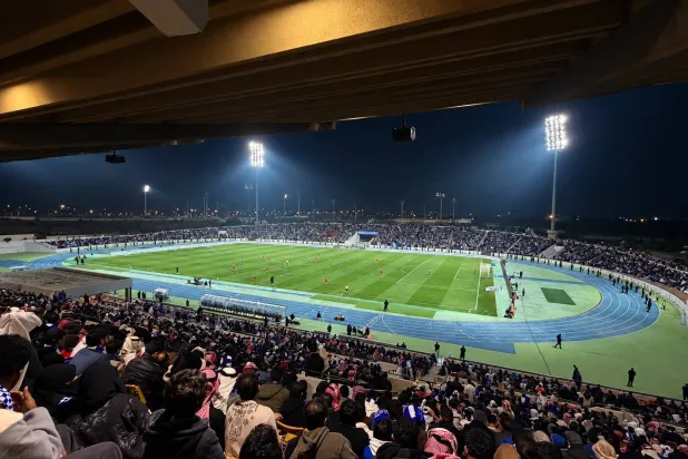 ملعب مدينة الأمير سلطان بن عبدالعزيز الرياضية بالمحالة (الشرق الأوسط)