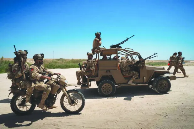 دورية تابعة لـ«الحشد الشعبي» العراقي (موقع الحشد الشعبي)