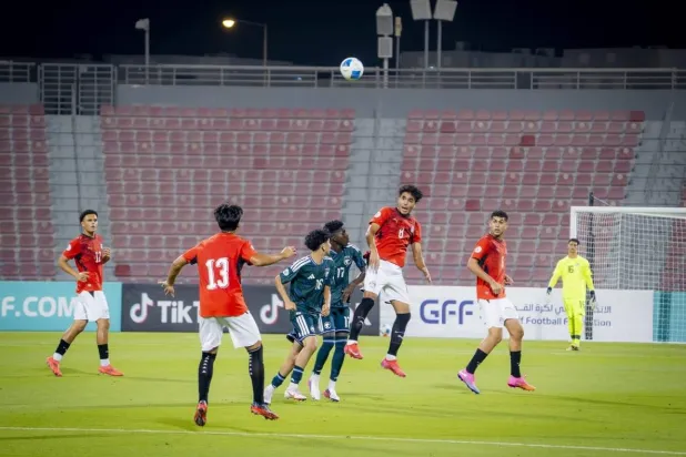 خسارة ثقيلة تعرض لها «الأخضر» أمام منتخب مصر في كأس الخليج للناشئين (الاتحاد المصري)