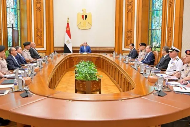  «مجلس الدفاع الوطني» برئاسة الرئيس المصري عبد الفتاح السيسي الأحد (الرئاسة المصرية) 