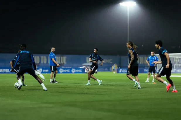 جانب من تحضيرات الهلال (نادي الهلال)