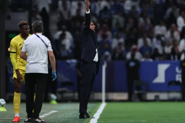 الإيطالي سيموني إنزاغي، المدير الفني لفريق الهلال (تصوير: سعد العنزي) 