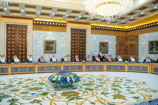 جانب من جلسة مجلس الوزراء المنعقدة في الرياض (واس)