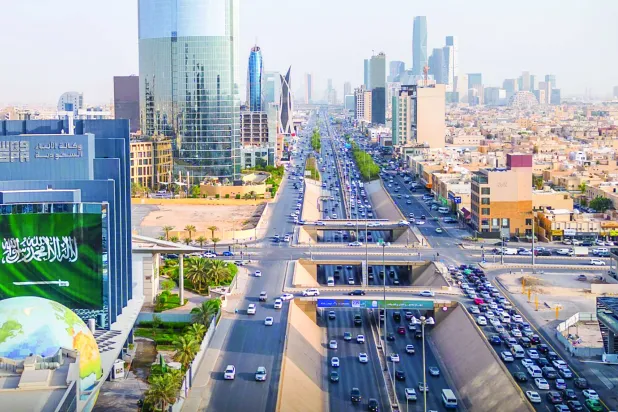 طريق الملك فهد في العاصمة الرياض (واس)