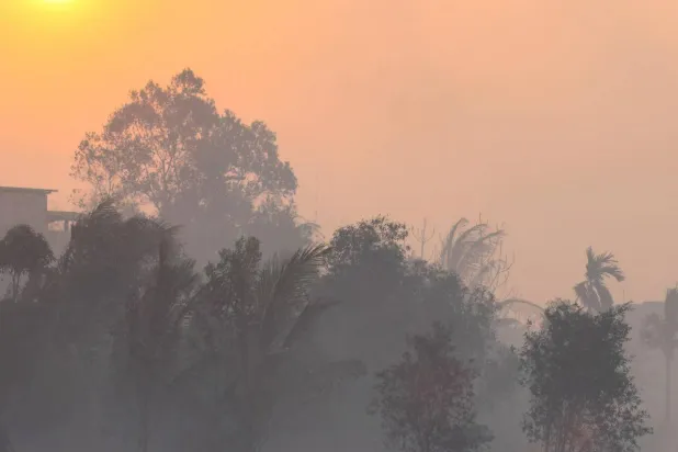 Blazes in Indonesia have burned through nearly two million hectares this year, according to a deforestation monitor. MUDA SAGALA / AFP
