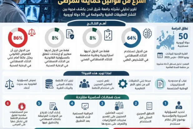 الذكاء الاصطناعي يدخل المستشفيات أسرع من قوانين حماية المرضى