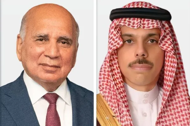 Prince Faisal bin Farhan and Dr. Fuad Hussein (Saudi Foreign Ministry)