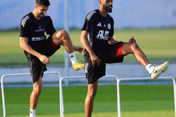 جحفلي على رأس نجوم الفيصلي في التدريبات الأخيرة (نادي الفيصلي)