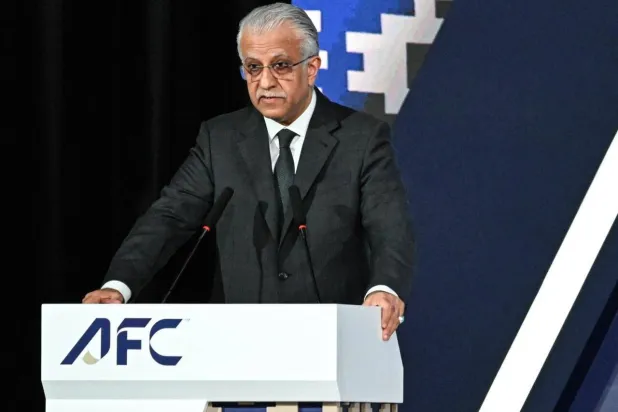 President of the Asian Football Confederation speaking last year. Mohd RASFAN / AFP
